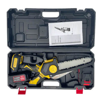 6-inch Lithium Rechargeable Chainsaw Household Mini Titanium Alloy Manganese Steel Wood Cutting Tool