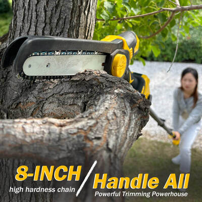 6-Inch Portable Electric Cordless Chain Saw Mini Electric Chainsaw with Battery Power