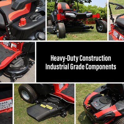 TZM108S 708cc V-Twin Engine Commercial Zero Turn Lawn Mower - 108cm Cutting Width Heavy Duty Gas Powered Zero Turn Riding Lawn Mower