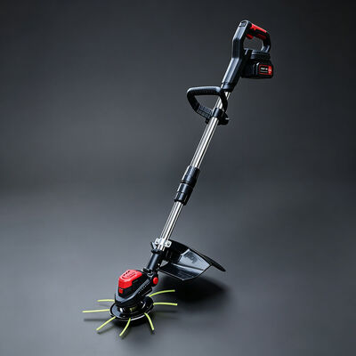 The 21V Brushless Cordless Brush Cutter with D-handle loop shaft enables one-hand steering - easier maneuvering around trees and corners.