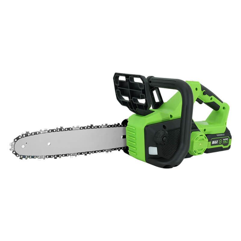 12 Inch Cordless Chainsaw with Brushless Motor and Auto Oiling System for Smooth Wood Cutting